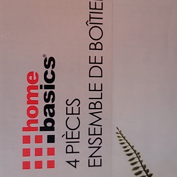 NWT 3 piece glass and stainless steel container set 3 sizes screw tops homebasic - Picture 3 of 13